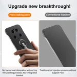 Baking Varnish 360 Rotate Holder No Frame PC Phone Case, For Xiaomi 13 Ultra, For Xiaomi 13 Pro, For Xiaomi 13 - Image 4