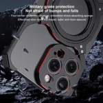 Mechanical Arm Borderless MagSafe Holder Metal Phone Case, For iPhone 16 Pro Max, For iPhone 16 Pro - Image 5