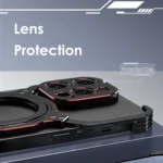 Mechanical Arm Borderless MagSafe Holder Metal Phone Case, For iPhone 16 Pro Max, For iPhone 16 Pro - Image 7