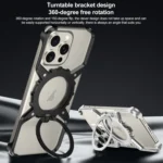 Mechanical Gear MagSafe Holder Borderless Metal Phone Case, For iPhone 15 / 14 / 13 - Image 3