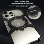 Mechanical Gear MagSafe Holder Borderless Metal Phone Case, For iPhone 15 / 14 / 13 - Image 5