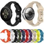 Laser Engraved Texture Silicone Watch Band - Image 2