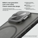 NILLKIN CamShield Prop MagSafe Magnetic Translucent PC Phone Case, For iPhone 16 Pro Max, For iPhone 16 Pro - Image 5