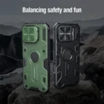 NILLKIN Black Rhino Prop MagSafe Magnetic PC Phone Case, For iPhone 16 Pro Max - Image 4