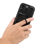 Denior A17 Genuine Leather Gear Magnetic Holder Phone Case, For iPhone 16 Pro Max, For iPhone 16 Pro, For iPhone 16 Plus, For iPhone 16 - Image 6