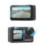 For DJI Osmo Action 5 Pro Sunnylife 3 in 1 Lens Protector Front and Rear Screen Tempered Glass Films