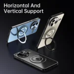 Rotating Holder Frosted Metal Phone Case, For Redmi K80 Pro, For Redmi K80, For Redmi K70 Ultra, For Redmi K60 Ultra, For Redmi K60 - Image 2