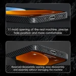 Benks Classic Kevlar 600D Fiber MagSafe Phone Case, For iPhone 16 Pro Max, For iPhone 16 Pro, For iPhone 16 Plus, For iPhone 16 - Image 11