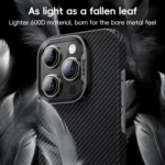 Benks Classic Kevlar 600D Fiber MagSafe Phone Case, For iPhone 16 Pro Max, For iPhone 16 Pro, For iPhone 16 Plus, For iPhone 16 - Image 4