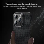 Benks Classic Kevlar 600D Fiber MagSafe Phone Case, For iPhone 16 Pro Max, For iPhone 16 Pro, For iPhone 16 Plus, For iPhone 16 - Image 8