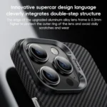 Benks Classic Kevlar 600D Fiber MagSafe Phone Case, For iPhone 16 Pro Max, For iPhone 16 Pro, For iPhone 16 Plus, For iPhone 16 - Image 9