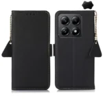 Side-Magnetic TJ Genuine Leather RFID Phone Case, For Xiaomi 14T Pro, For Xiaomi 14T