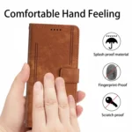 Skin Feel Stripe Pattern Leather Phone Case, For Redmi 14C 4G - Image 6
