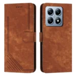 Skin Feel Stripe Pattern Leather Phone Case, For Xiaomi 14T Pro, For Xiaomi 14T