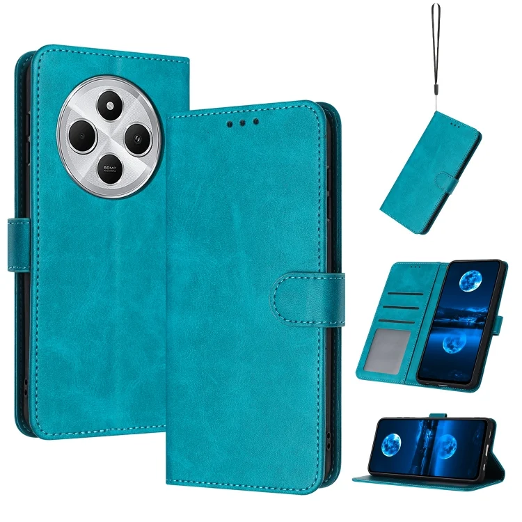 Solid Calf Texture Flip Leather Phone Case, For Redmi 14C 4G