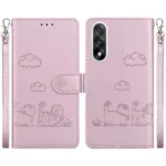 Cute Cats RFID Leather Phone Case, For OnePlus Ace 5 Ultra / Nord 5 5G, For OnePlus Ace 5 Racing / Nord CE5, For OnePlus 13