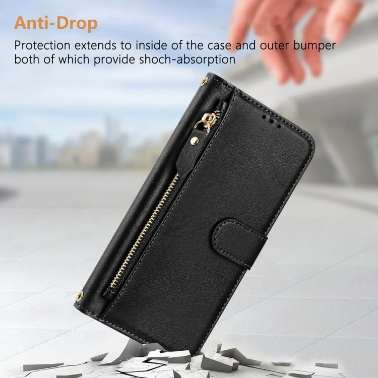 EDA007182303A_5.webp Multi-Card Slots Zipper Wallet Leather Phone Case, For vivo V29 5G / V29 Pro Global, For vivo Y17s Global, For vivo Y02a 4G / Y02 4G / Y11 2023 / Y02T - Image 6