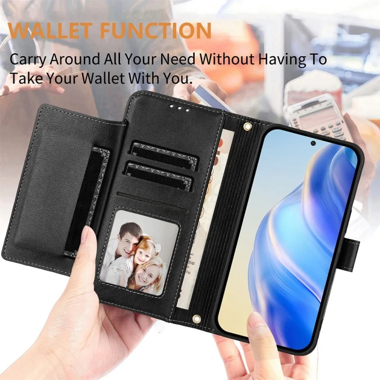 EDA007182304A_3.webp Multi-Card Slots Zipper Wallet Leather Phone Case, For vivo V30 5G / V30 Pro Global, For vivo Y36 5G / 4G / Y27s 4G Global, For vivo V29e 5G / Y200 5G Global - Image 4