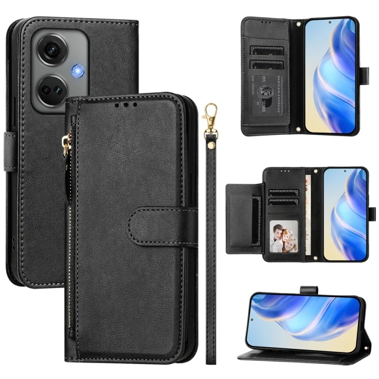 Multi-Card Slots Zipper Wallet Leather Phone Case, For OnePlus Nord CE3 India, For OnePlus Nord CE 3 Lite / Nord N30, For OnePlus Nord 3 / Ace 2V