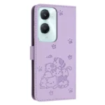 Embossed Kitten Phone Leather Case with Lanyard, For vivo Y03 4G / Y18 / Y18e, For vivo Y38 5G Global, For vivo Y17s Global / Y36i 5G - Image 3