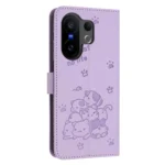 Embossed Kitten Phone Leather Case with Lanyard, For vivo X200 FE / 30 Pro Mini, For vivo Y39 5G Global, For vivo V50 Lite - Image 3