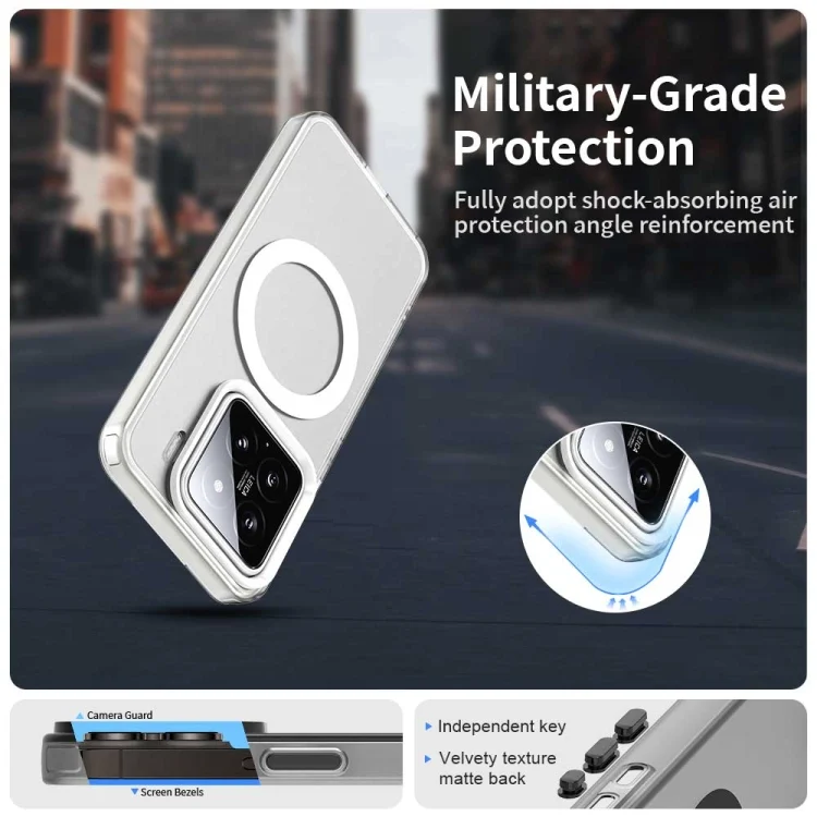 EDA007185113A_1.webp Candy Magsafe PC Hybrid TPU Phone Case, For Xiaomi 15, For Xiaomi 14T Pro - Image 2