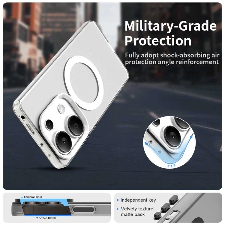 EDA007185116A_1.webp Candy Magsafe PC Hybrid TPU Phone Case, For Xiaomi Poco M6 Pro 4G, For Xiaomi Poco X6 Neo 5G - Image 2