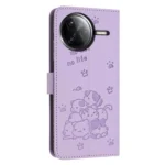 Embossed Kitten Phone Leather Case with Lanyard, For Xiaomi Poco F7 Pro / F7 Ultra, For Xiaomi 15 Ultra, For Xiaomi 15 Pro - Image 3