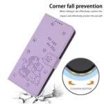 Embossed Kitten Phone Leather Case with Lanyard, For Xiaomi Poco F7 Pro / F7 Ultra, For Xiaomi 15 Ultra, For Xiaomi 15 Pro - Image 4