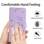 Embossed Kitten Phone Leather Case with Lanyard, For Xiaomi Poco F7 Pro / F7 Ultra, For Xiaomi 15 Ultra, For Xiaomi 15 Pro - Image 6