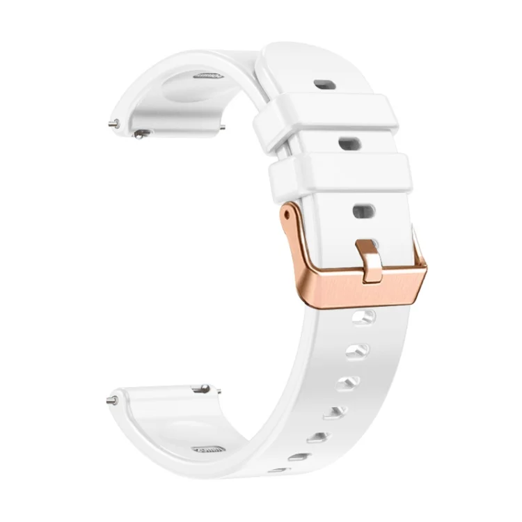 EDA007189001A_1.webp Solid Color Rose Gold Buckle 18mm Silicone Watch Band - Image 5