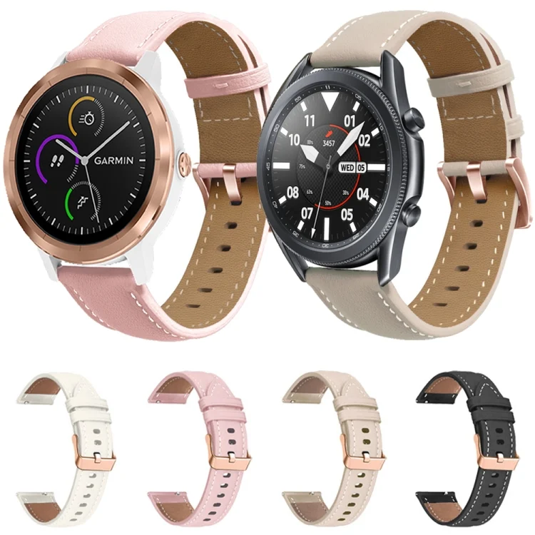 EDA0071899_B1.webp Rose Gold Buckle Leather Watch Band - Image 2
