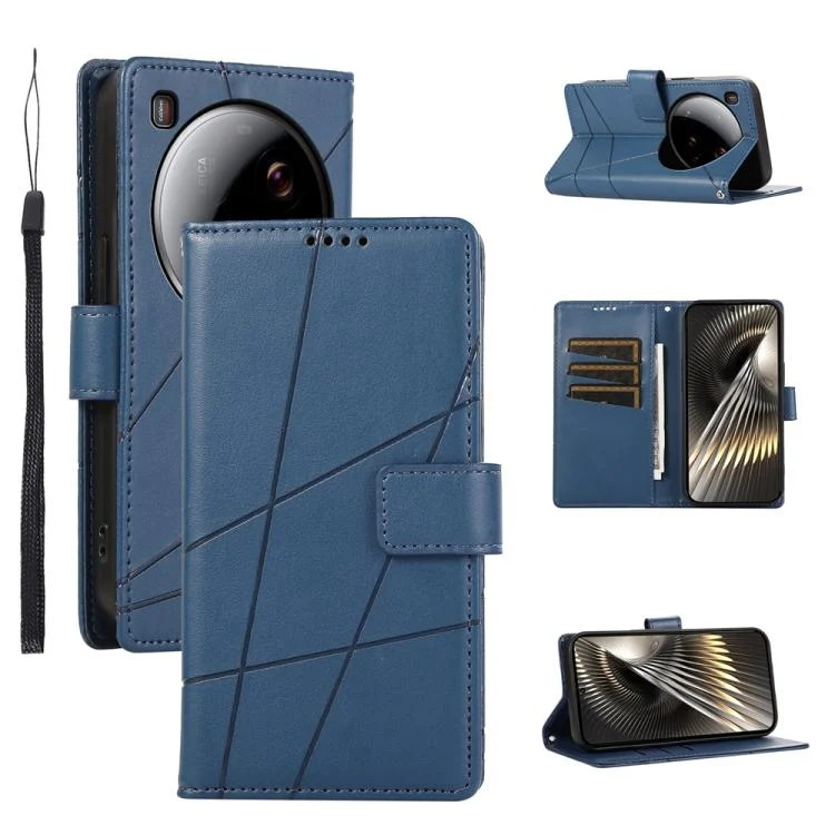 PU Genuine Leather Texture Embossed Line Phone Case, For Xiaomi 15 Ultra, For Xiaomi Poco X7 Pro / Redmi Turbo 4, For Xiaomi 15 Pro