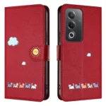 Cartoon Cats Leather Phone Case, For OPPO A3 Pro, For OPPO Reno11 F, For OPPO A18 4G, For OPPO A58 4G - Image 2