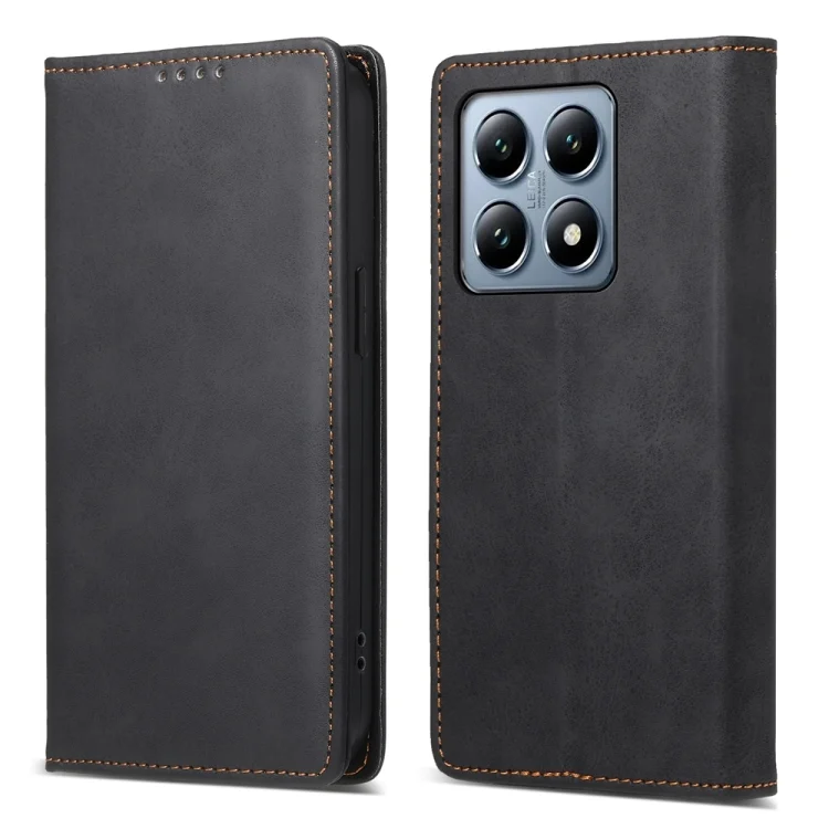 Business Solid Color Magnetic RFID Leather Phone Case, For Xiaomi 14T Pro, For Xiaomi 14T