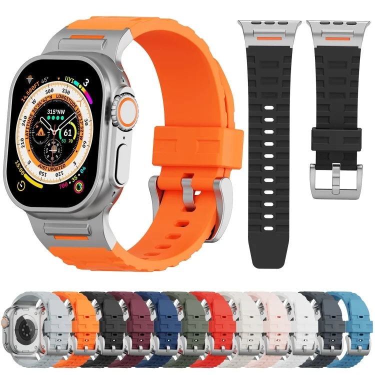 EDA0071962_B1.webp Trailblazer Silicone Watch Band, For Apple Watch 46mm / 49mm / 45mm / 44mm - Image 2