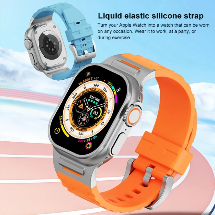 EDA0071962_B2.webp Trailblazer Silicone Watch Band, For Apple Watch 46mm / 49mm / 45mm / 44mm - Image 3