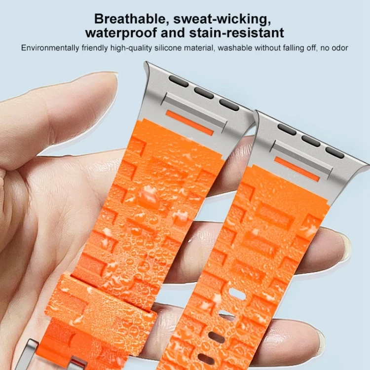 EDA0071962_B5.webp Trailblazer Silicone Watch Band, For Apple Watch 46mm / 49mm / 45mm / 44mm - Image 6