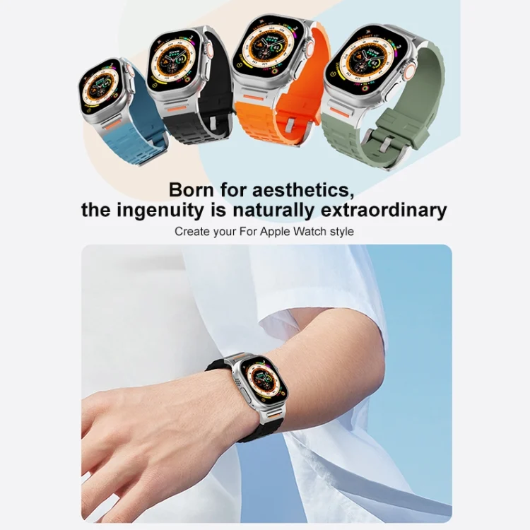 EDA0071962_B6.webp Trailblazer Silicone Watch Band, For Apple Watch 46mm / 49mm / 45mm / 44mm - Image 7
