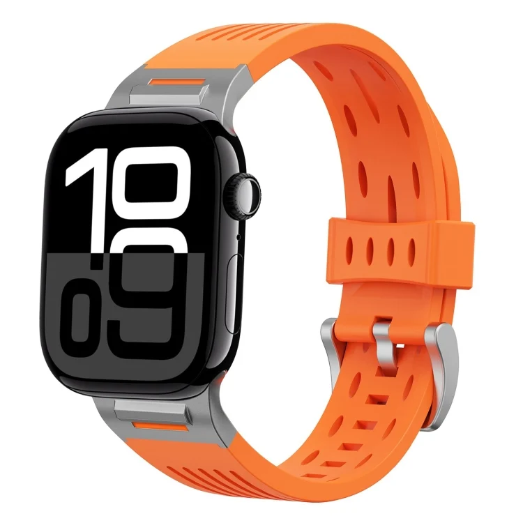 Trailblazer Oval Holes Silicone Watch Band, For Apple Watch 42mm / 41mm / 40mm / 38mm