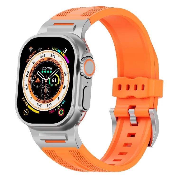 Trailblazer Woven Texture Silicone Watch Band, For Apple Watch 46mm / 49mm / 45mm / 44mm