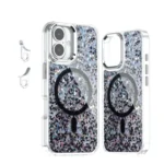 Epoxy Glitter MagSafe Magnetic TPU Phone Case, For iPhone 16, For iPhone 15 Pro Max, For iPhone 15 Pro