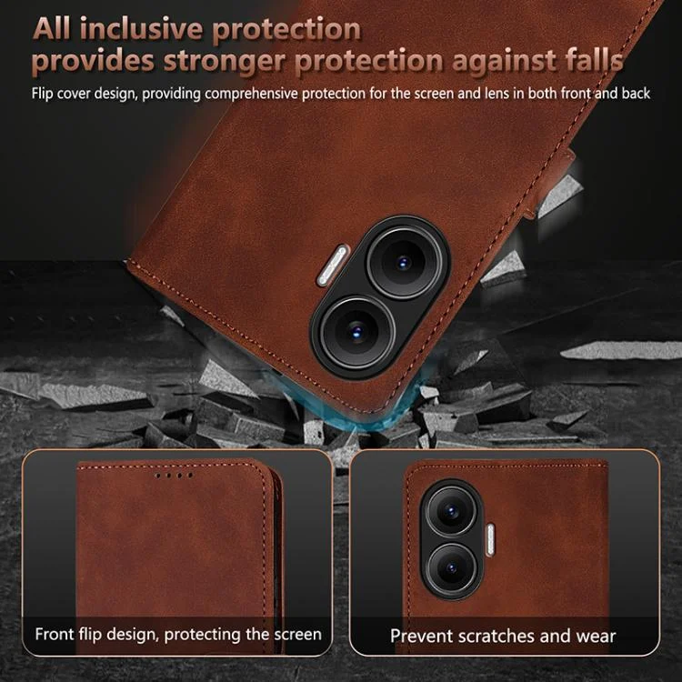EDA007201207A_6.webp AZNS Skin Feel Calf Texture Flip Leather Phone Case, For Redmi Turbo 4 Pro, For Redmi Turbo 4 / Xiaomi Poco X7 Pro, For Redmi K80 Pro, For Redmi K80 - Image 7