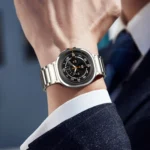 Three Beads Tortoise Buckle Titanium Steel Watch Band - Image 6