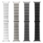 One Bead Flat Buckle Pure Titanium Watch Band - Image 4