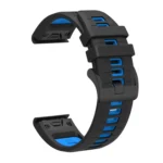 Two Color Quick Release Silicone Watch Band with Tool - Image 6