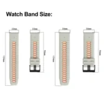 Two Color Quick Release Silicone Watch Band with Tool - Image 4