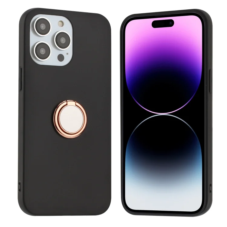 Matte Ring Holder TPU Phone Case, For iPhone 16 Pro Max, For iPhone 16 Pro, For iPhone 16 Plus, For iPhone 16, For iPhone 15 Pro Max, For iPhone 15 Pro