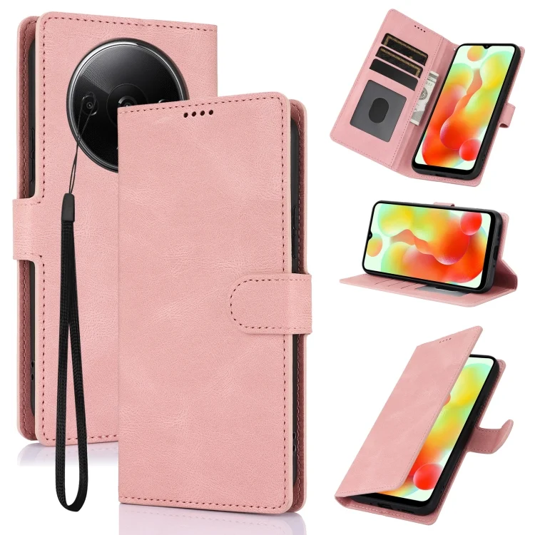 Fantasy Skin-feel Calfskin Texture Leather Phone Case, For Xiaomi Poco C61 4G Global, For Xiaomi Poco M6 Pro 4G, For Xiaomi Poco C65 Global, For Xiaomi Poco X6 Pro 5G
