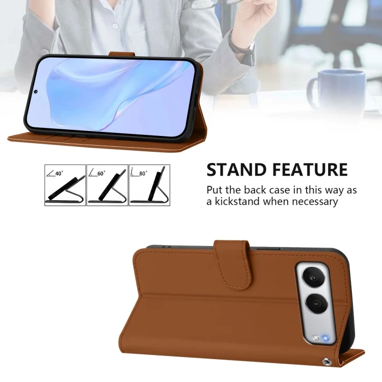EDA007214215A_2.webp Skin Feel Solid Color Leather Phone Case with Lanyard, For OnePlus Nord 4 5G - Image 3